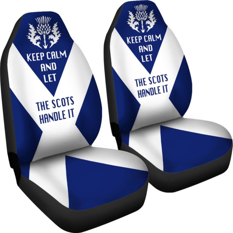 Scotland Car Seat Covers (Set Of 2) - Let The Scots Handle It A6
