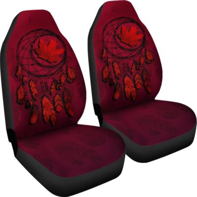 Canada Maple Leaf Dreamcatcher Car Seat Covers A02