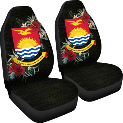 Kiribati Hibiscus Coat of Arms Car Seat Covers A02