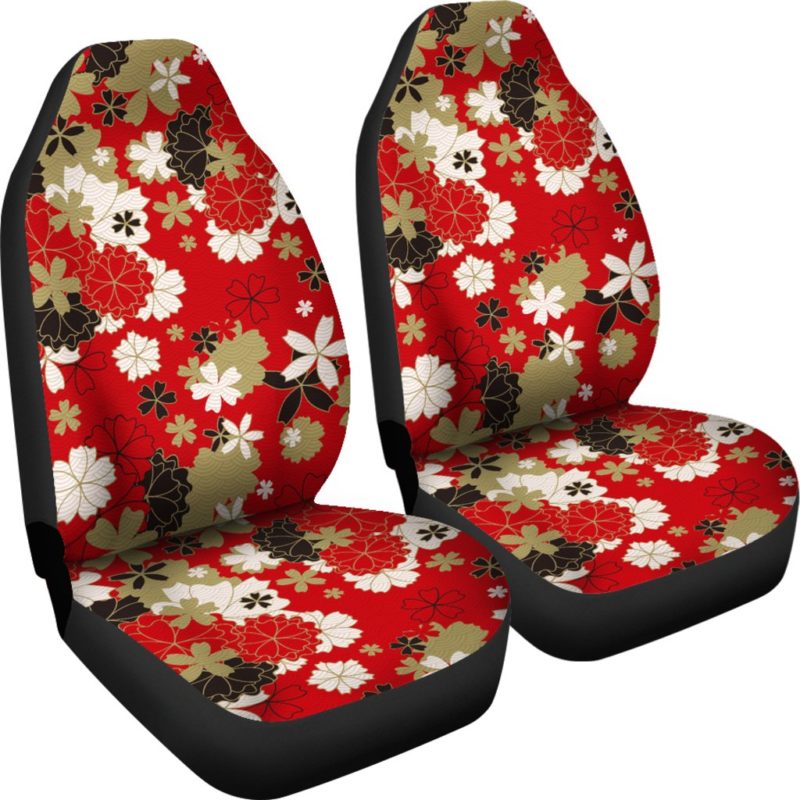 Japan Floral Pattern Car Seat Cover 02 - BN03