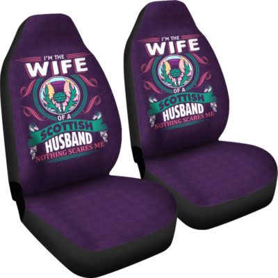 Wife Of Scottish Husband Car Seat Covers A7
