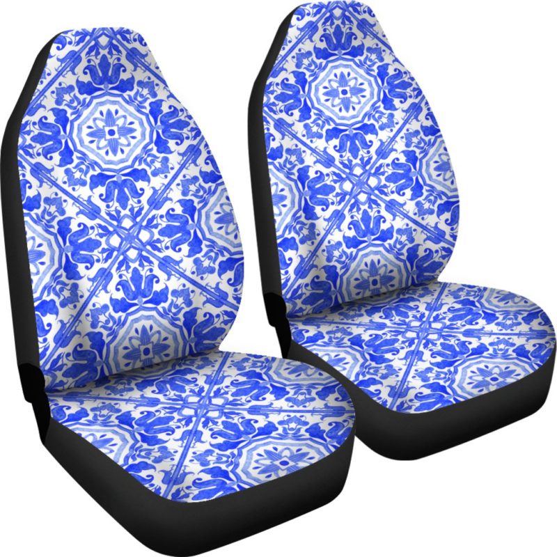 Portugal Car Seat Cover - Azulejos Pattern 02 Z3