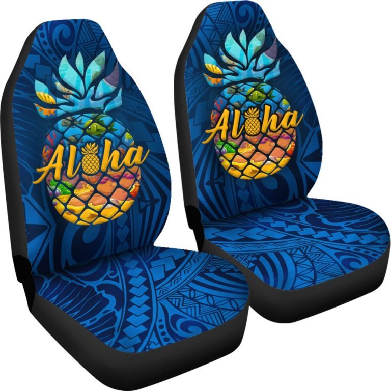 Hawaii Pineapple Aloha Tribal Car Seat Covers BN09