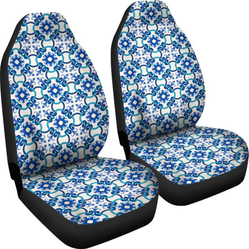 Portugal Car Seat Cover - Azulejos Pattern 07 Z3
