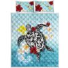 Hawaii Quilt Bed Set Turtle Hibiscus A10