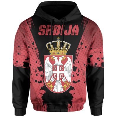 Serbia Pullover Hoodie - New Release A7