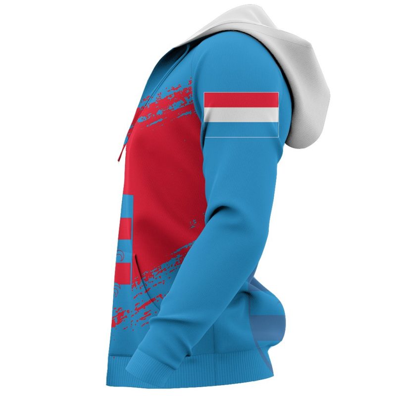 Luxembourg Flag Hoodie - Faded J4