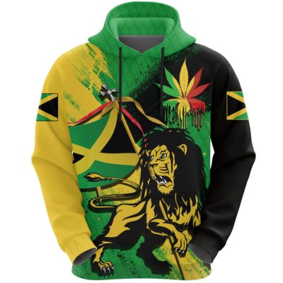 Jamaica Lion of Judah Hoodie Reggae K4
