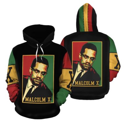 African Hoodie - African Malcolm x Retro Hoodie - BN39