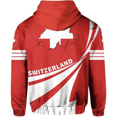 Switzerland Hoodie Flag Doma Style J3
