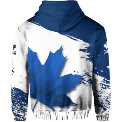 Canada Maple Leaf - Athletic Spirit Blue Edition Pullover Hoodie A0