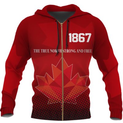 Canada Day Since 1867 Zipper Hoodie A5