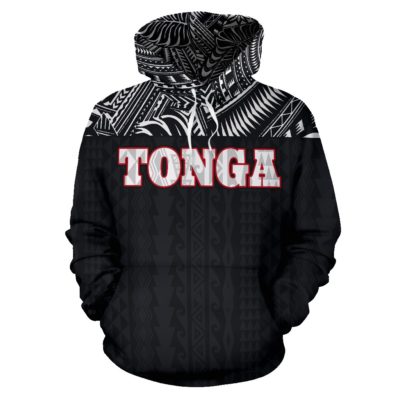 Tonga Black All Over Hoodie - BN09