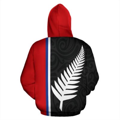 New Zealand All Over Hoodie - Straight Version - Bn04
