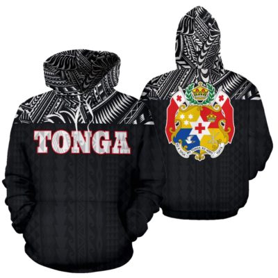Tonga Black All Over Hoodie - BN09