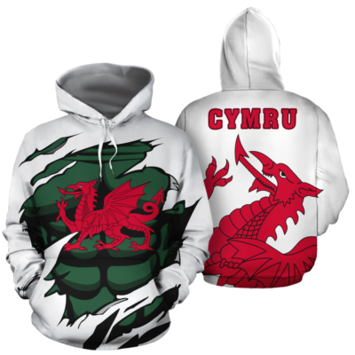 Welsh Dragon In Me All Over Hoodie JT6