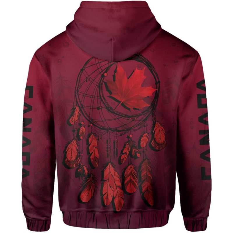 Canada Maple Leaf Dreamcatcher Pullover Hoodie A02