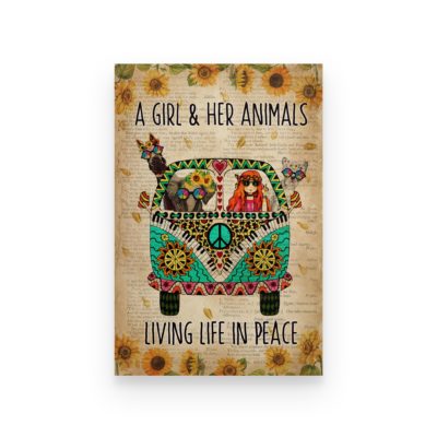 A Girl And Her Animals Poster