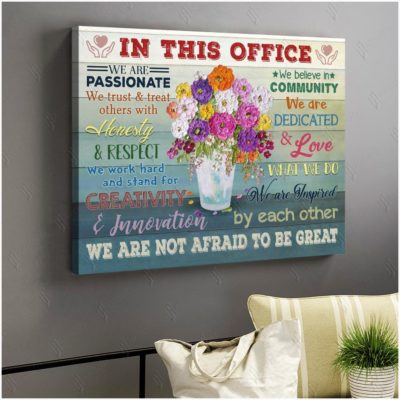 In This Office Poster Canvas We Are Not Afraid To Be Great - Art Hoodie