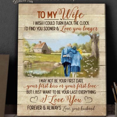 Benicee Ocean Family To My Wife Walking In The Countryside Wall Art Canvas