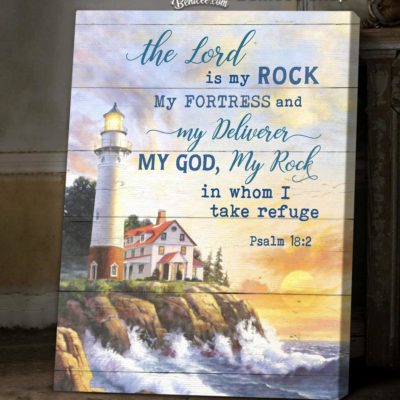Benicee Jesus The Lord Is My Fortress Wall Art Canvas