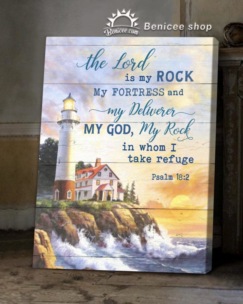 Benicee Jesus The Lord Is My Fortress Wall Art Canvas