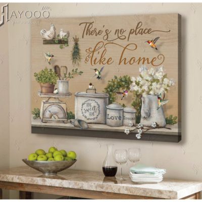 Hayooo Top 10 Beautiful Farmhouse Kitchen Canvas Wall Art Decor With There Is No Place Like Home Sign