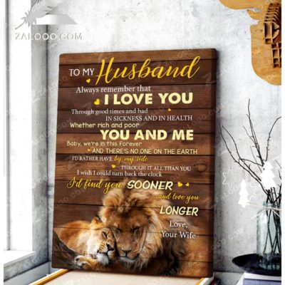 CANVAS LION To my Husband You and Me 2