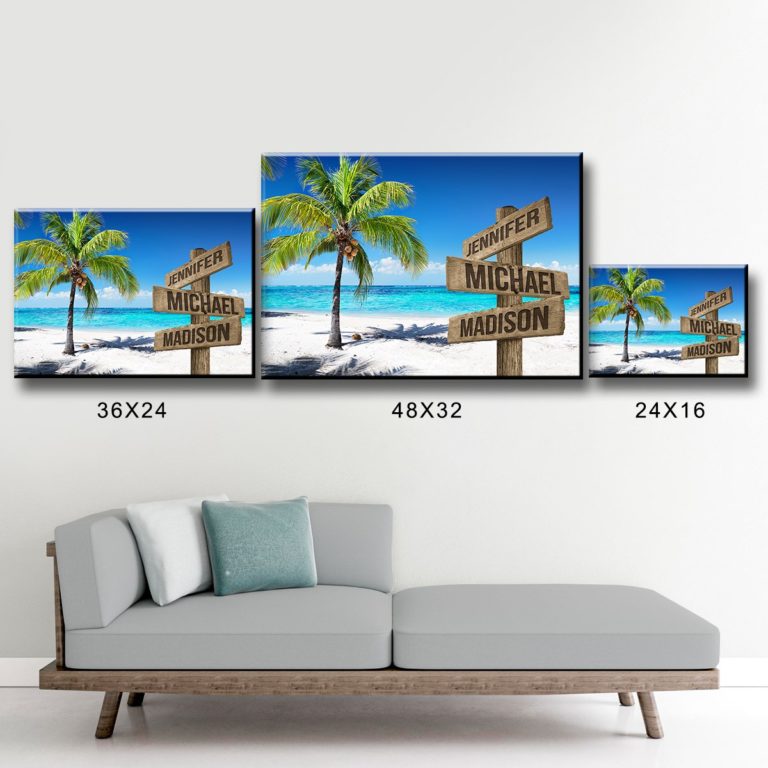 Ocean Breeze Color Multi-Names Premium Canvas