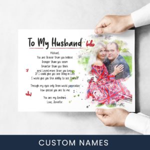To My Husband Premium Photo Print