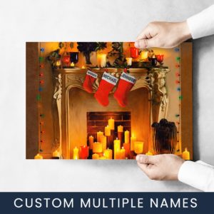 Christmas Stockings Multi-Names Premium Photo Print
