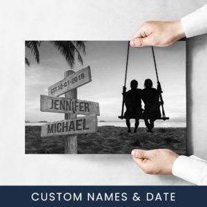 Couple Swing Names Premium Photo Print