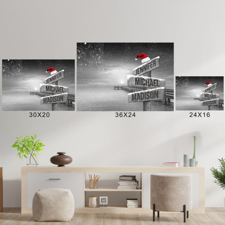 Ocean Dock Christmas Multi-names Premium Photo Print