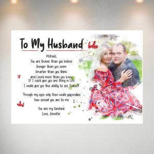 To My Husband Premium Photo Print