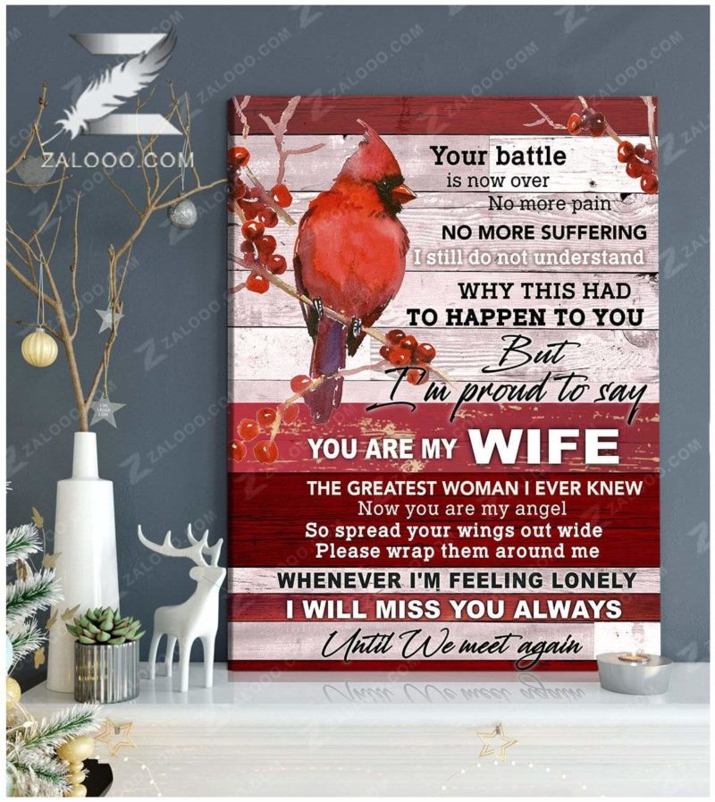 CANVAS CARDINAL You are my Wife