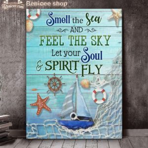 Ocean Smell The Sea Wall Art Poster Canvas - Art Hoodie