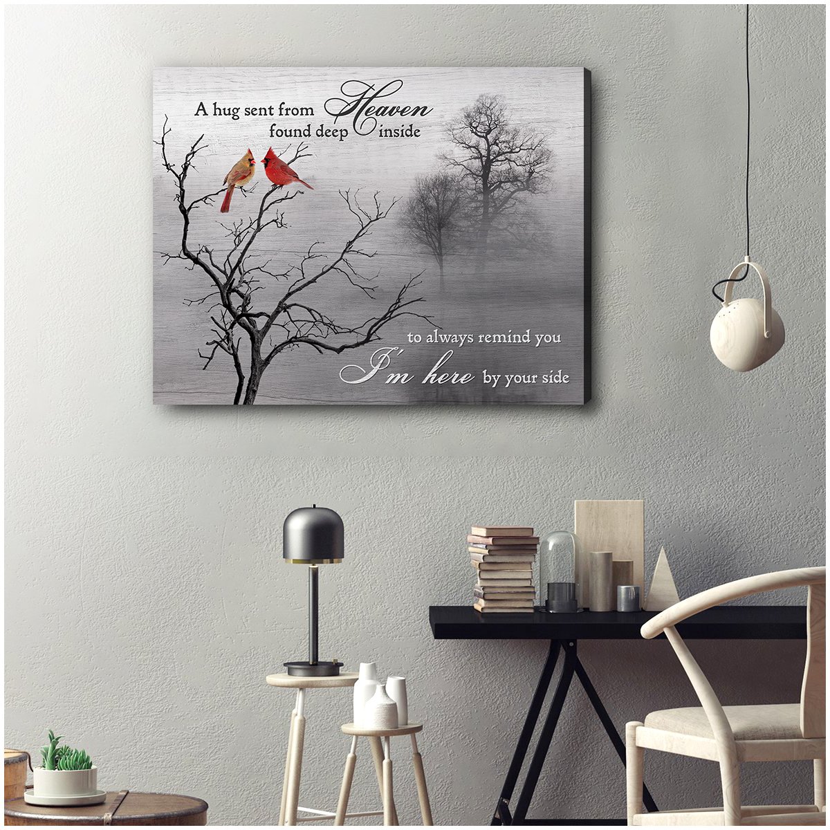 A Hug Sent From Heaven Cardinal Poster Canvas Wall Art Decor – Art Hoodie