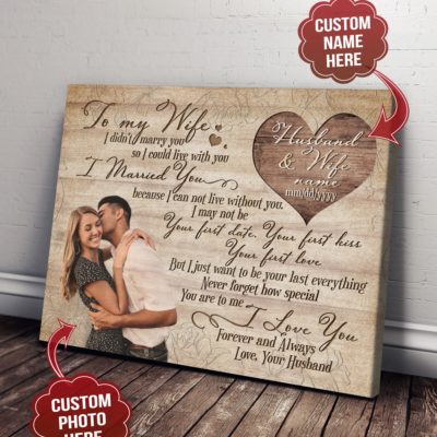 Benicee Custom Photo And Name To My Wife How Special You Are Wall Art Canvas