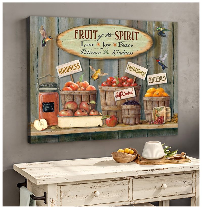 Hayooo The Best Hummingbird Farmhouse Kitchen Fruit Of The Spirit Canvas Wall Art Home Decor