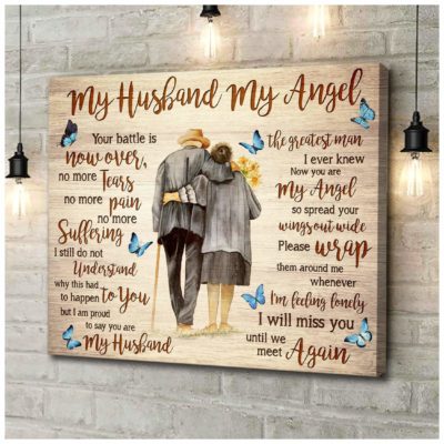 Zalooo My Husband My Angel Wall Art Canvas