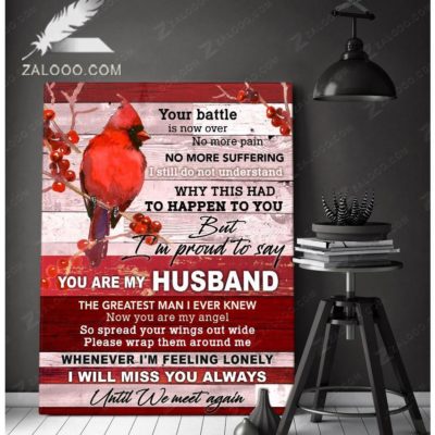 Zalooo You Are My Husband Cardinal Wall Art Canvas