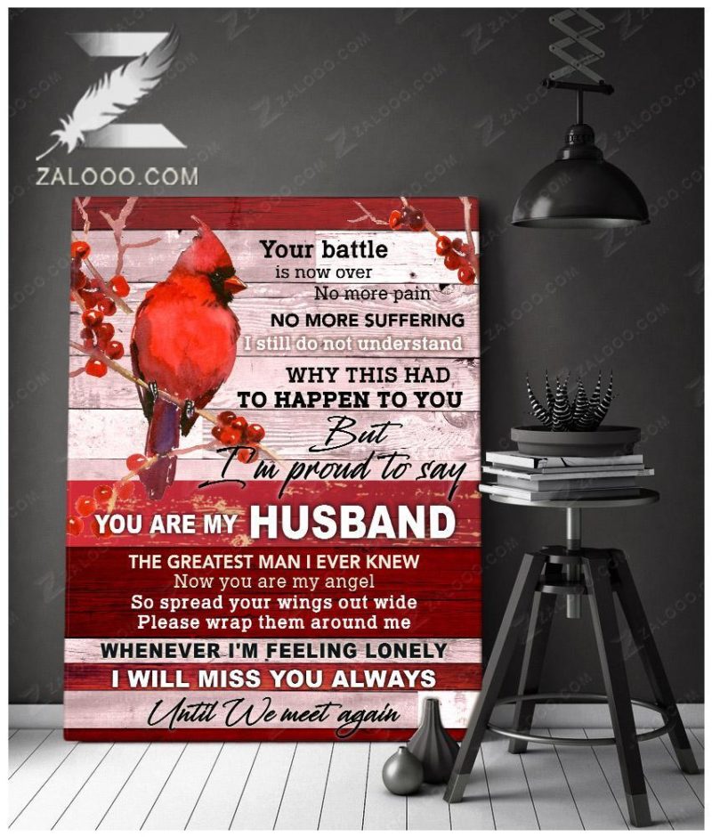 Zalooo You Are My Husband Cardinal Wall Art Canvas
