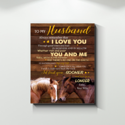 Canvas Horse To My Husband You And Me