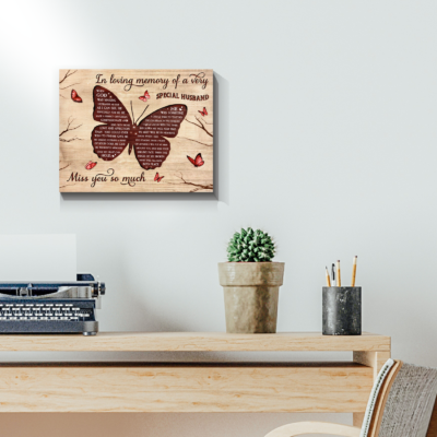 Hay Canvas Butterfly Special Husband