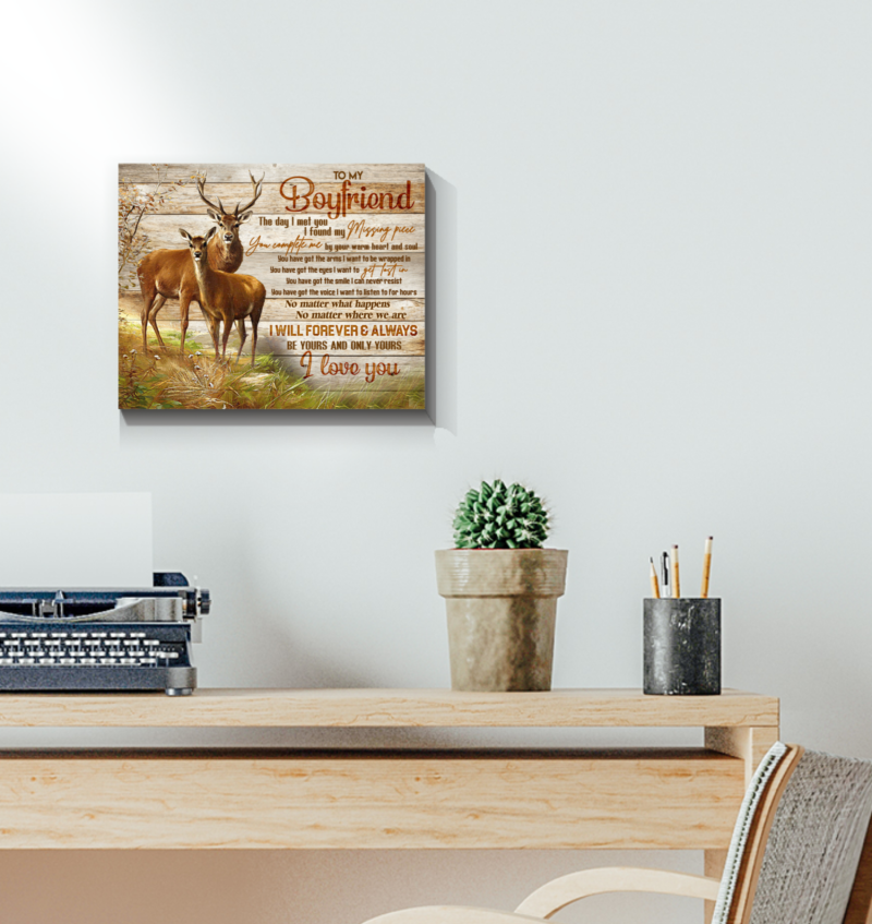 Deer Canvas To My Boyfriend Be Yours And Only Yours