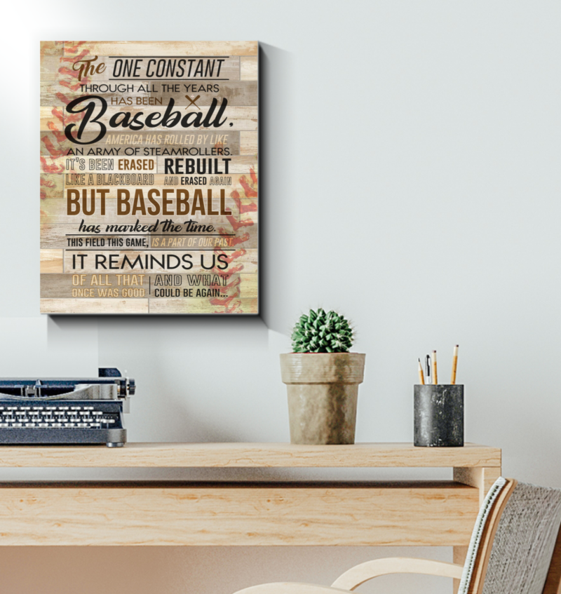 Baseball Canvas The One Constant Through All The Years