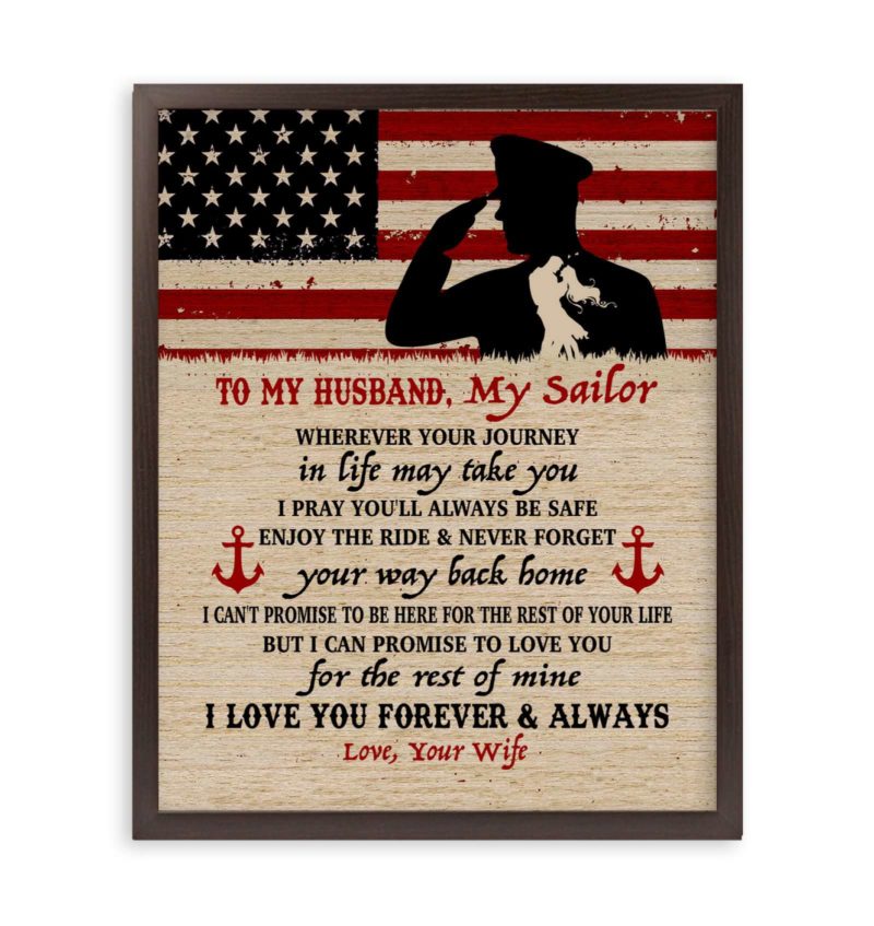 CANVAS Navy Husband Wherever your journey in life may take you