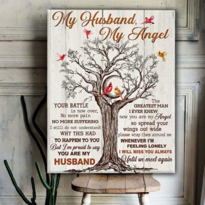 Canvas Cardinal My Husband, My Angel