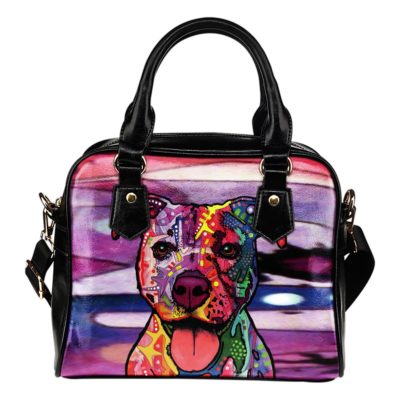 Staffordshire Terrier (Staffie) Shoulder Handbag - Dean Russo Art