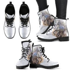 White Horse Leather Boots